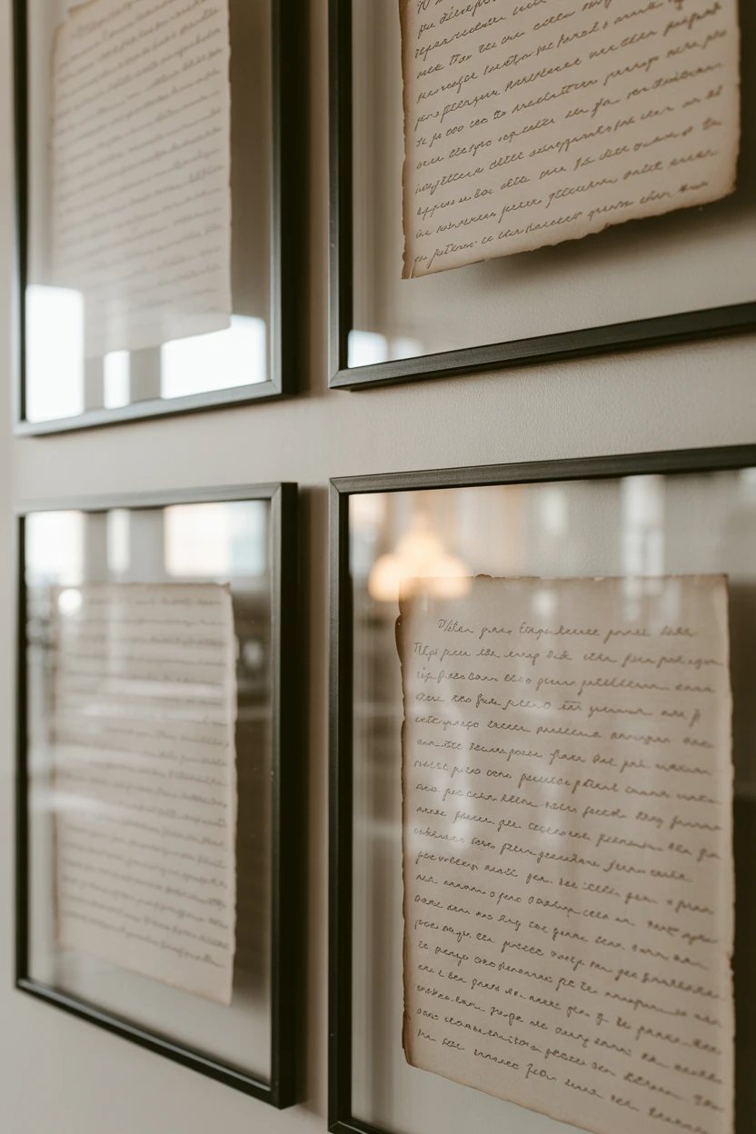 The Hand-Written Letter Display