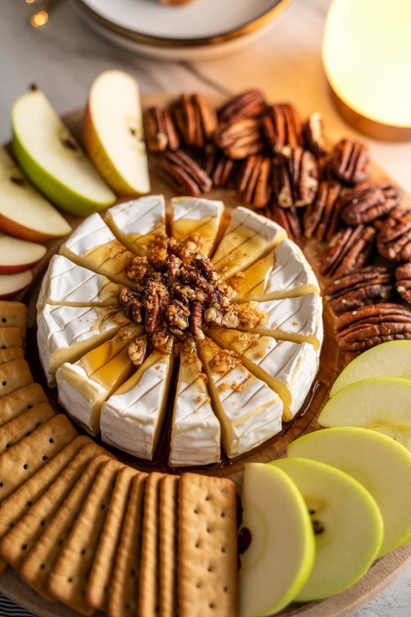 The Warm Baked Brie & Spiced Pecan Centerpiece