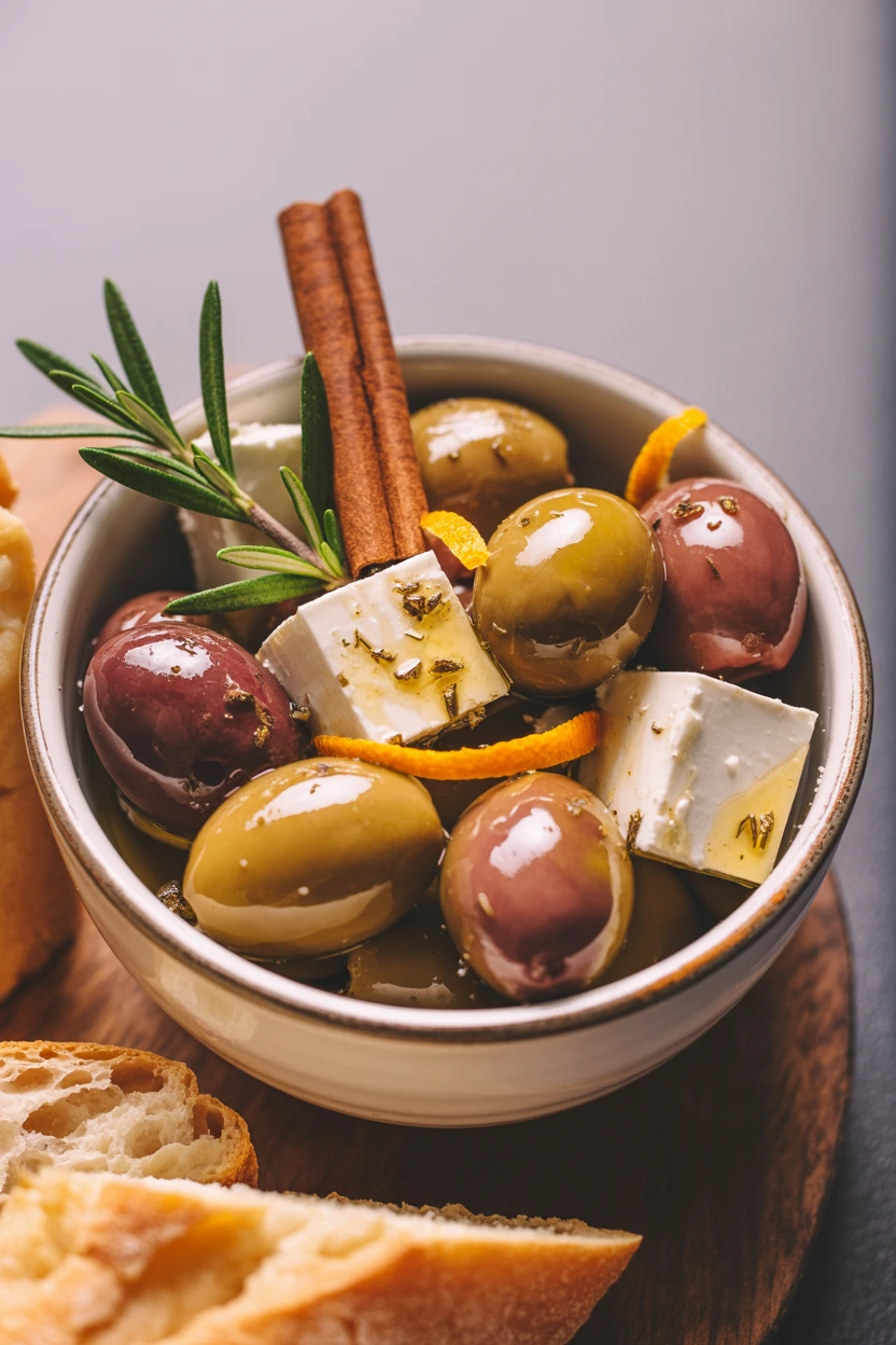 Marinated Olives & Feta with Fall Spices