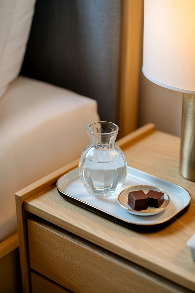 Style a Bedside Refreshment Tray
