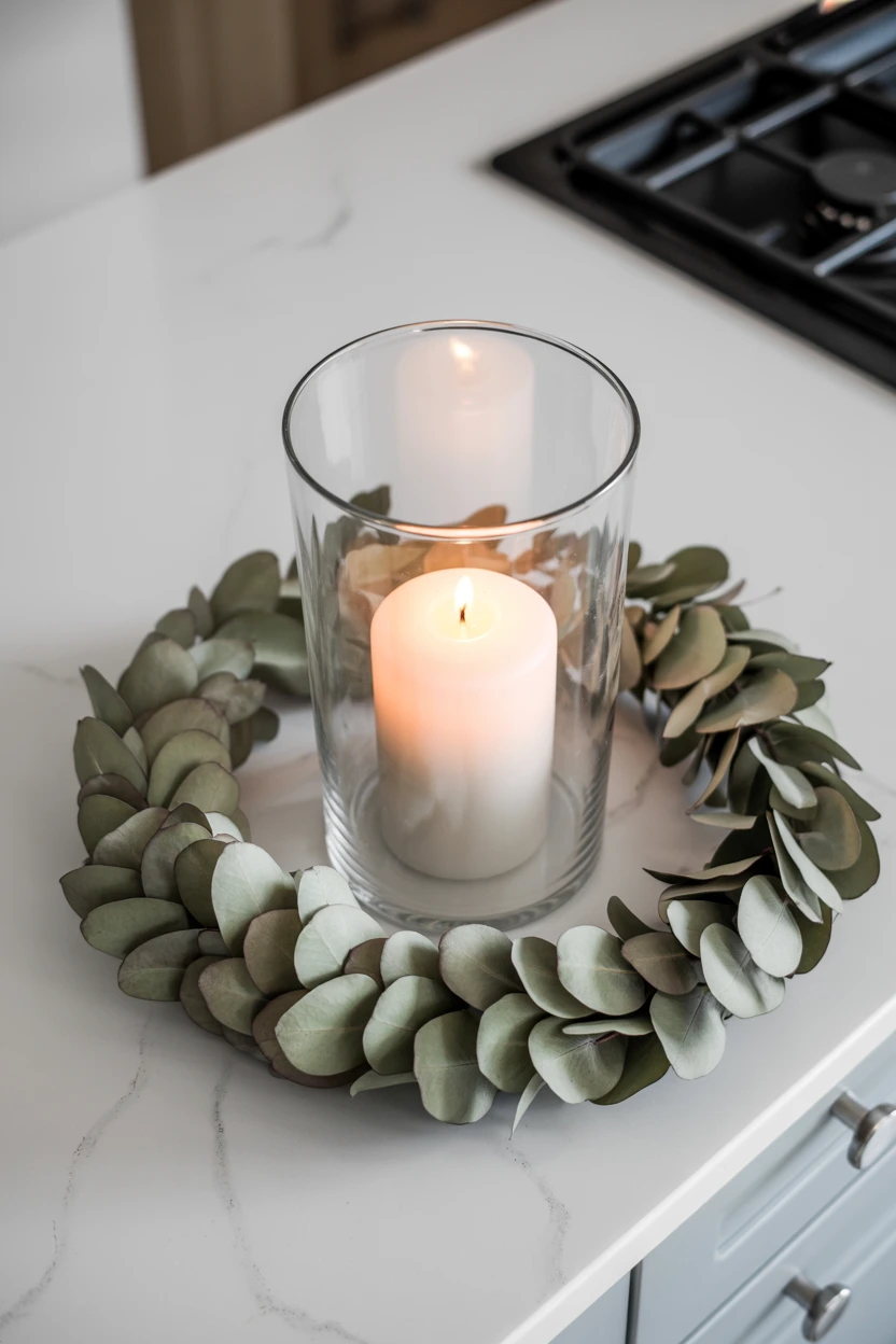 Create a Seasonal Display with a Simple Wreath Laid Flat