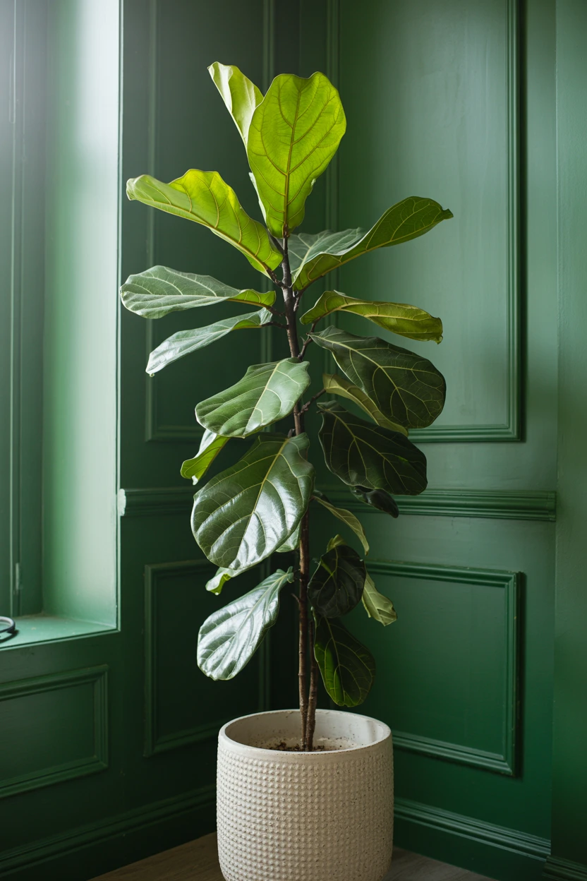 Incorporate a Towering Fiddle Leaf Fig Tree