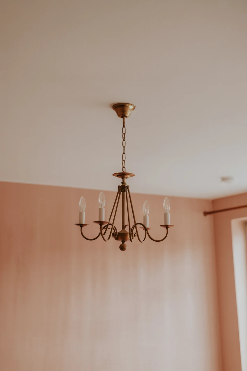 Install a Small, Elegant Chandelier