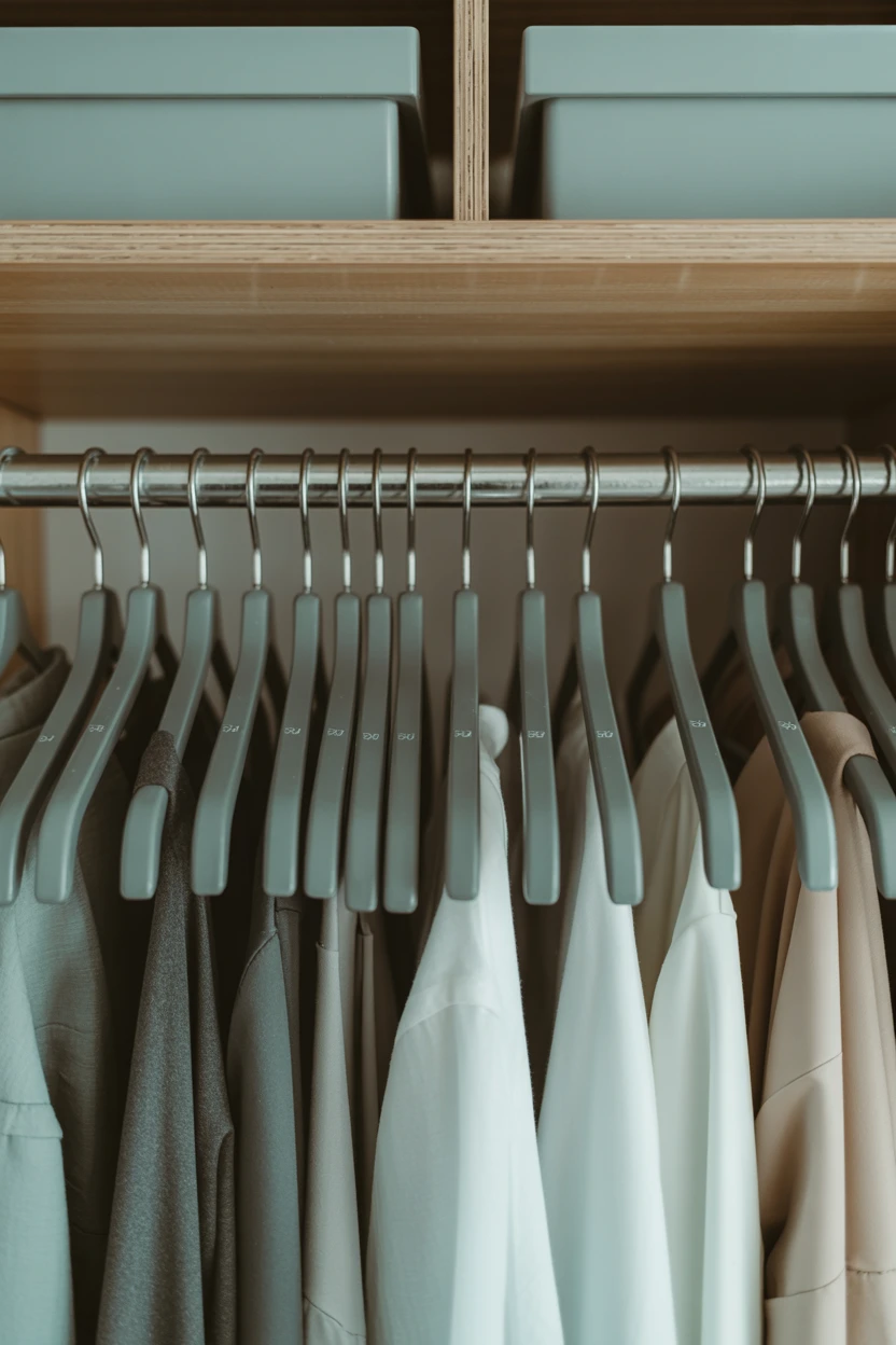 Invest in Matching, High-Quality Hangers for Your Closet