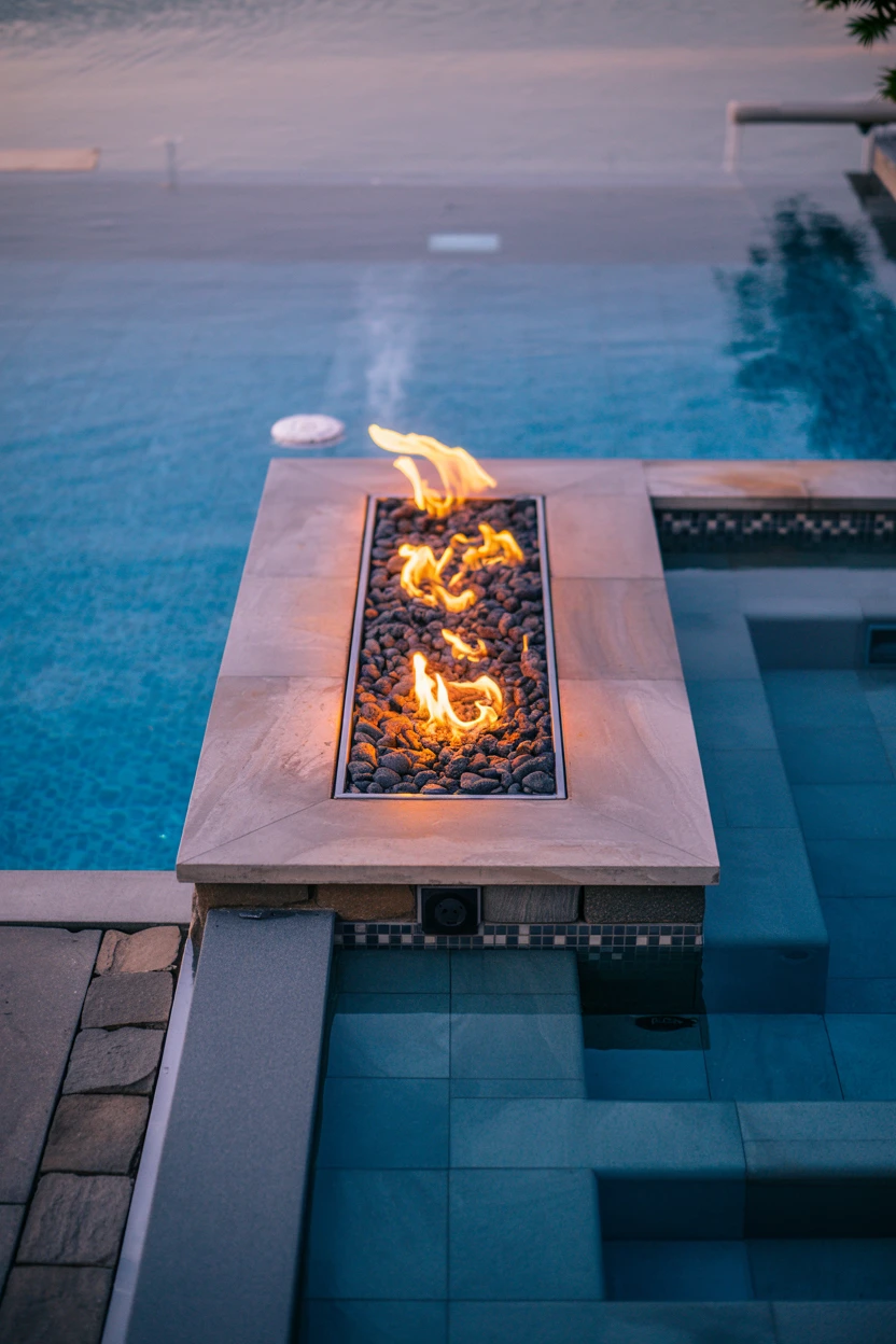 The Poolside Fire Pit Combination