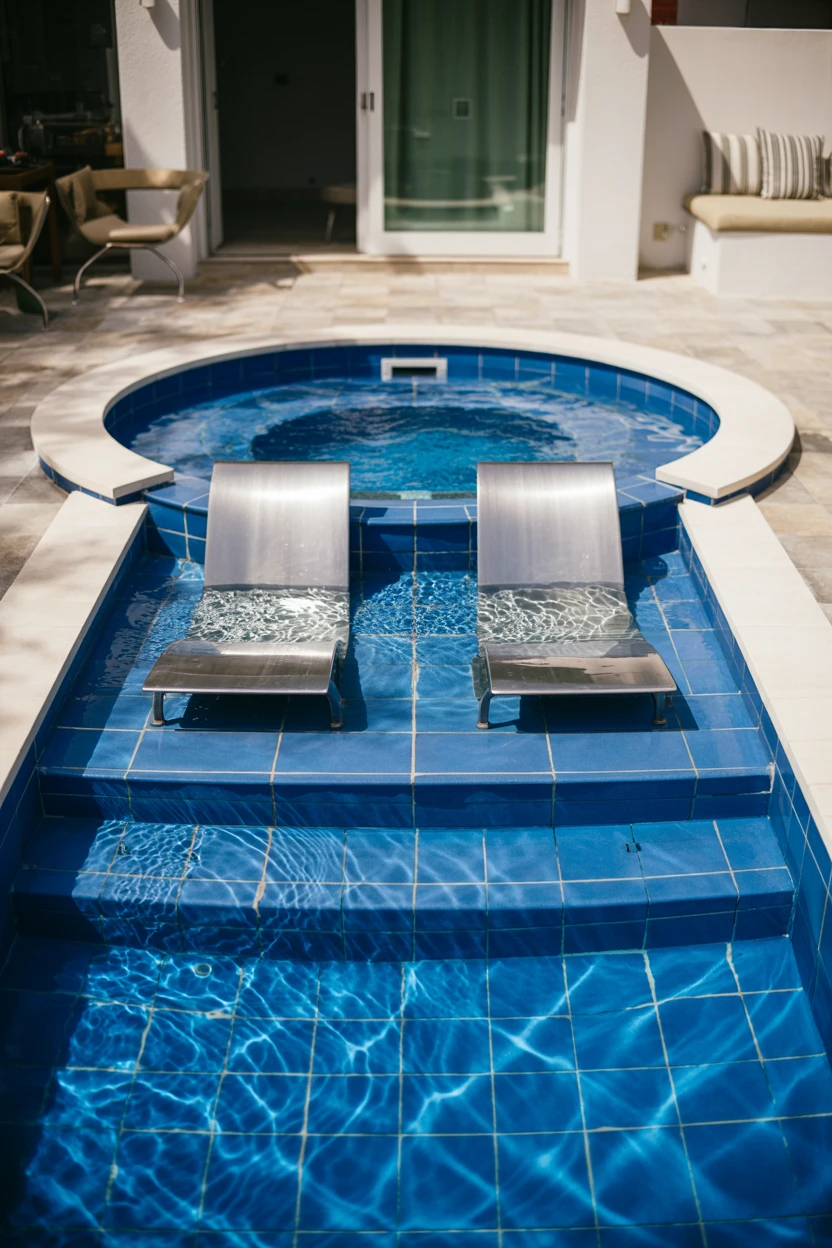 The Plunge Pool with an Integrated Baja Shelf