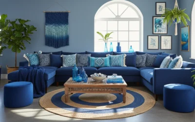 25 Stunning Blue Boho Living Rooms to Inspire Your Home Decor