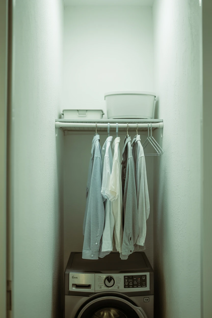 Install a Tension Rod for Hanging Clothes