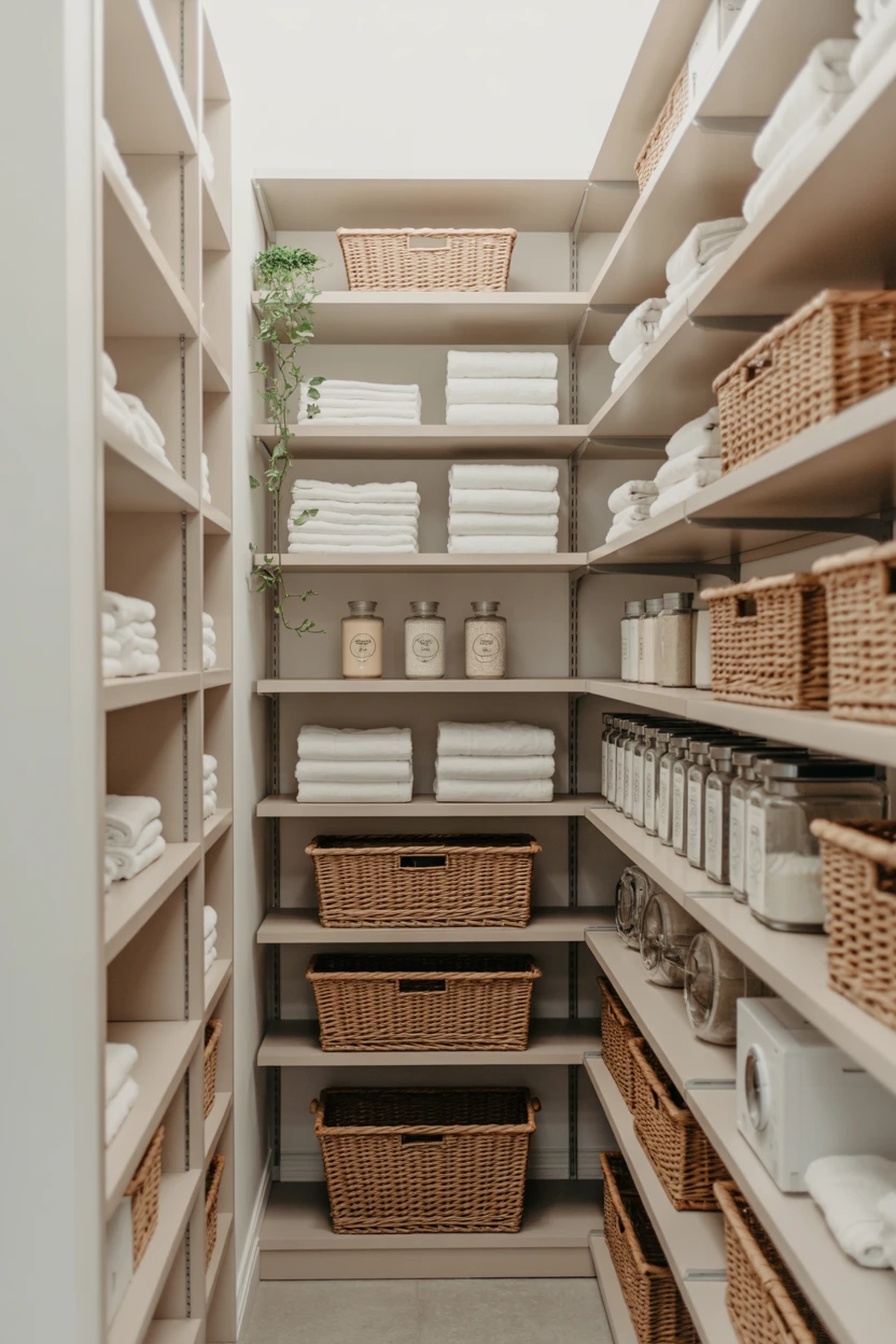 Go Vertical with Floor-to-Ceiling Open Shelving