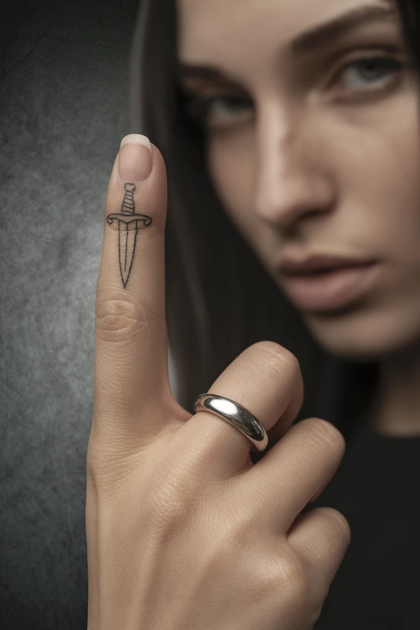 A Small, Delicate Dagger on the Side of the Index Finger