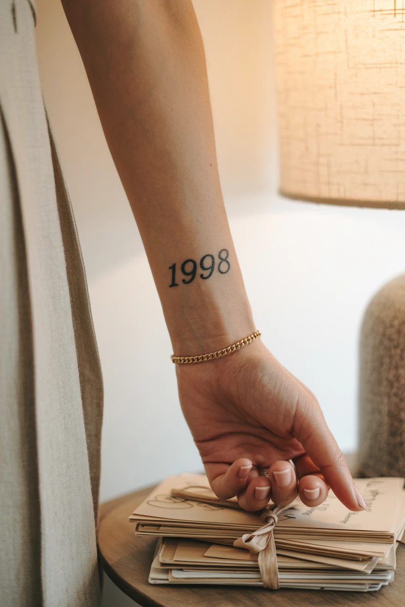 A Script of a Meaningful Year on the Side of the Wrist