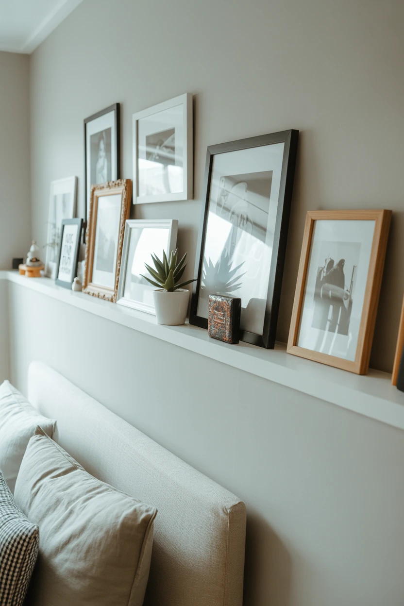 Install a Picture Ledge Above the Bed