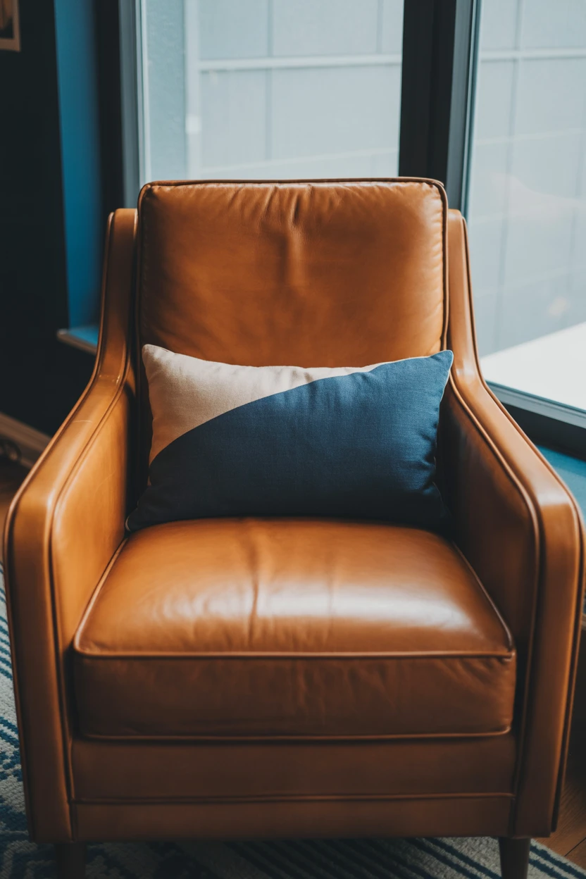 Introduce a Cognac Leather Armchair